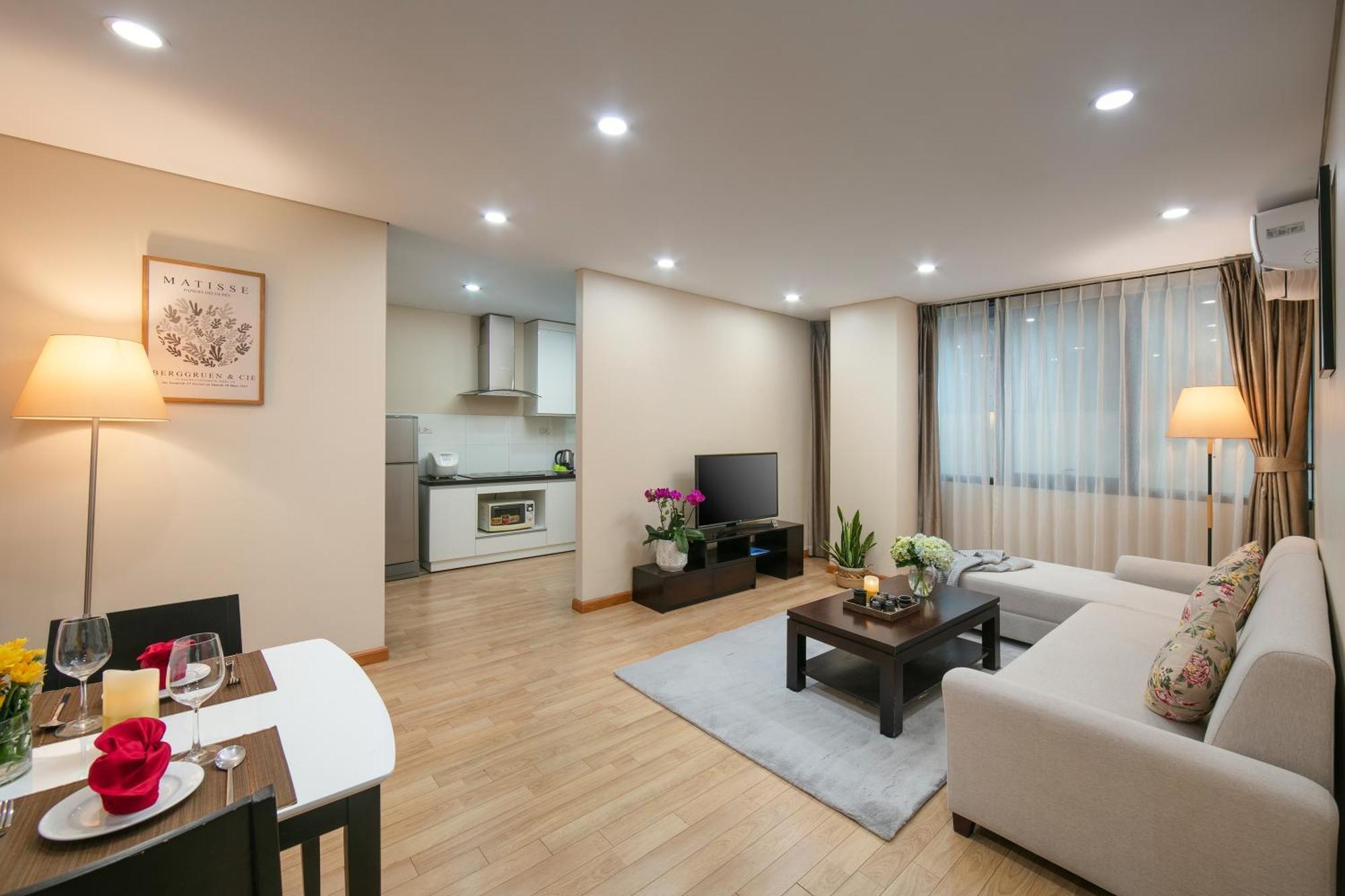 Hb Serviced Apartment - 121B Quan Hoa Hanoi Exterior foto